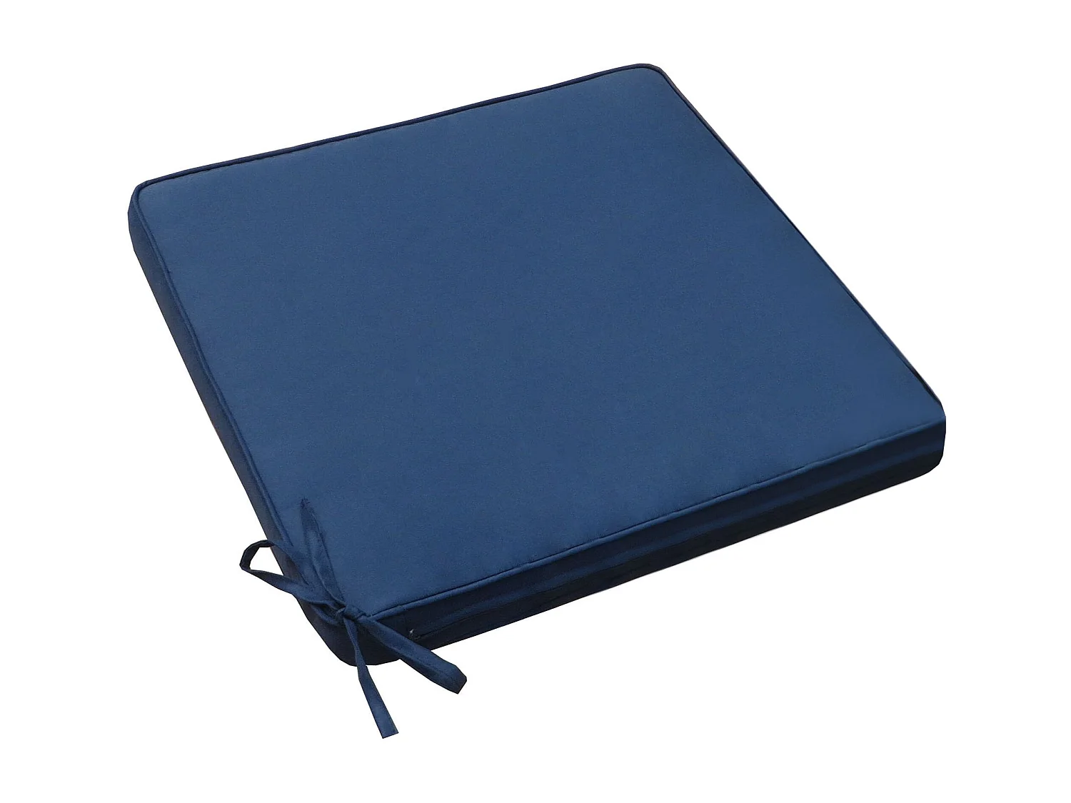 MilaniHome.it - Cuscino in poliestere sfoderabile e idrorepellente di design per esterno giardino cm 45 l x 50 p x 4 hdi coloreBlu