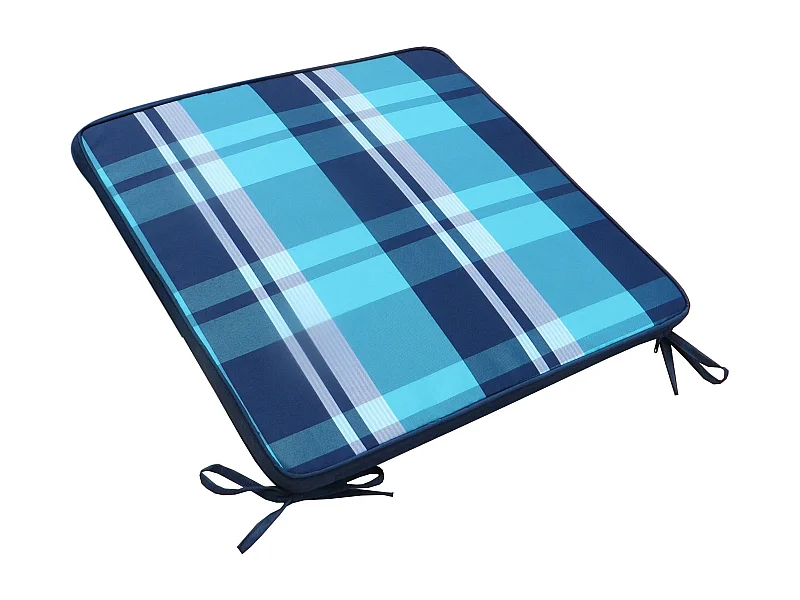 MilaniHome.it - Cuscino in poliestere sfoderabile e idrorepellente di design per esterno giardino cm 45 l x 50 p x 4 hdi coloreBlu