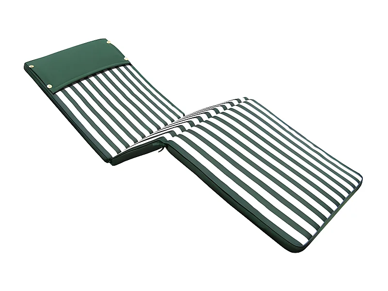 MilaniHome.it - Cuscino in poliestere sfoderabile e idrorepellente di design per esterno giardino cm 59 l x 194,5 p x 4 hdi coloreVerde