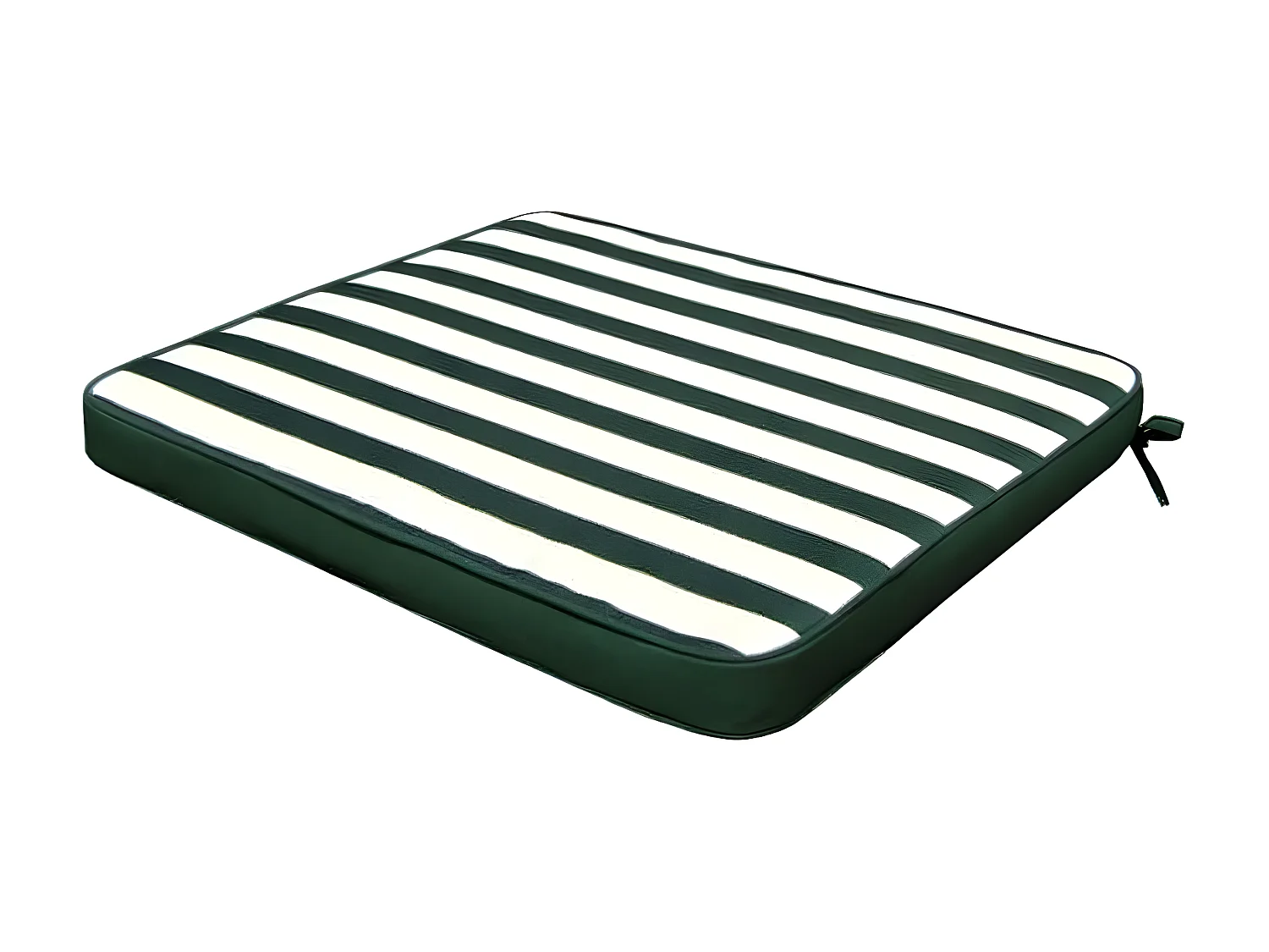 MilaniHome.it - Cuscino in poliestere sfoderabile e idrorepellente di design per esterno giardino cm 39 l x 39 p x 4 hdi coloreVerde