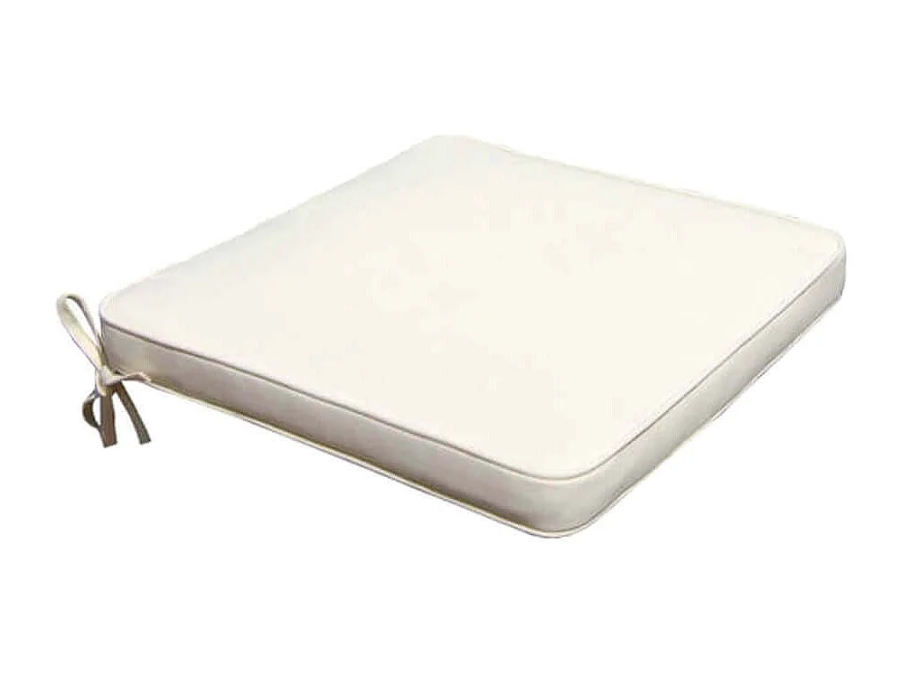 MilaniHome.it - Cuscino in poliestere sfoderabile e idrorepellente di design per esterno giardino cm 45 l x 50 p x 4 hdi coloreEcrù