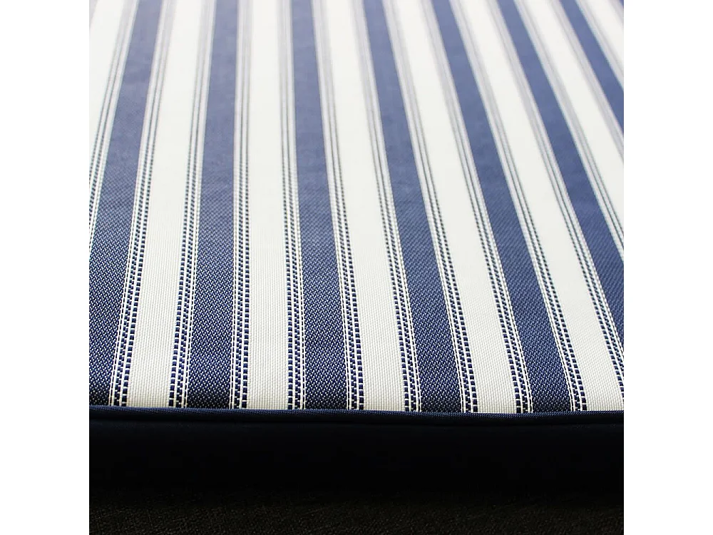 MilaniHome.it - Cuscino in poliestere sfoderabile e idrorepellente di design per esterno giardino cm 59 l x 194,5 p x 4 hdi coloreBlu