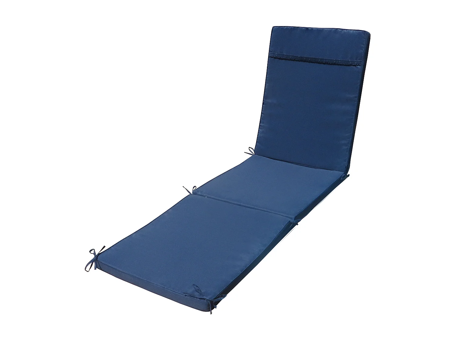 MilaniHome.it - Cuscino in poliestere sfoderabile e idrorepellente di design per esterno giardino cm 59 l x 194,5 p x 4 hdi coloreBlu