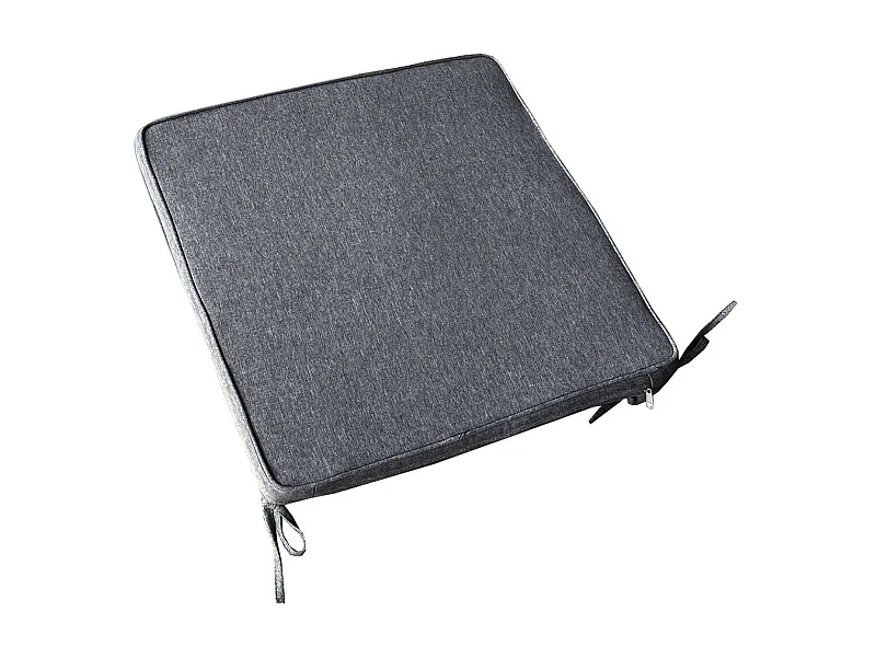 MilaniHome.it - Cuscino in poliestere sfoderabile e idrorepellente di design per esterno giardino cm 39 l x 39 p x 4 hdi coloreGrigio scuro