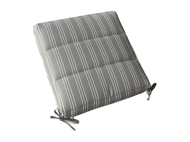 MilaniHome.it - Cuscino in poliestere sfoderabile e idrorepellente di design per esterno giardino cm 40 l x 40 p x 8 hdi coloreTortora