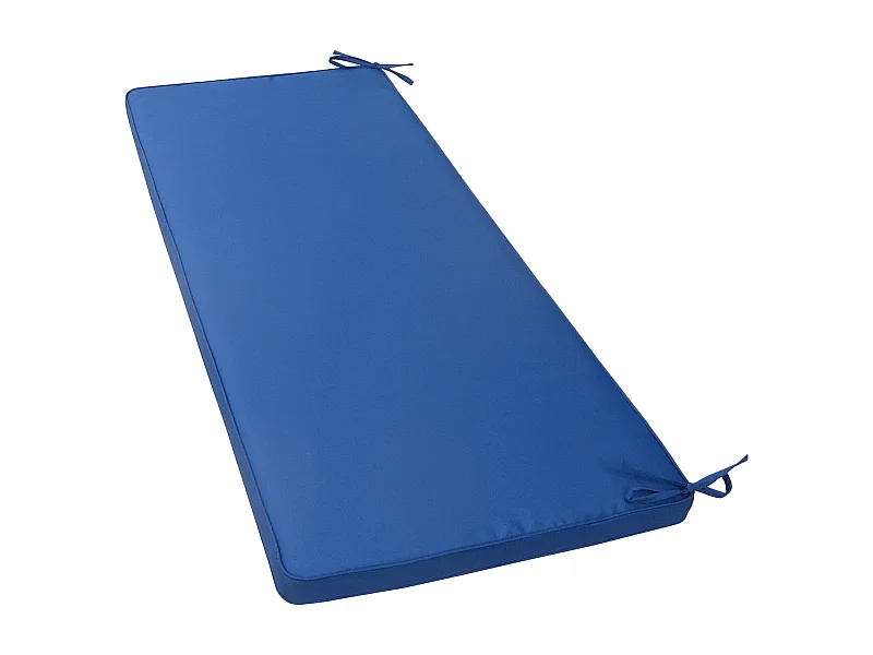 MilaniHome.it - Cuscino in poliestere sfoderabile e idrorepellente di design per esterno giardino cm 110 l x 45 p x 4 hdi coloreBlu