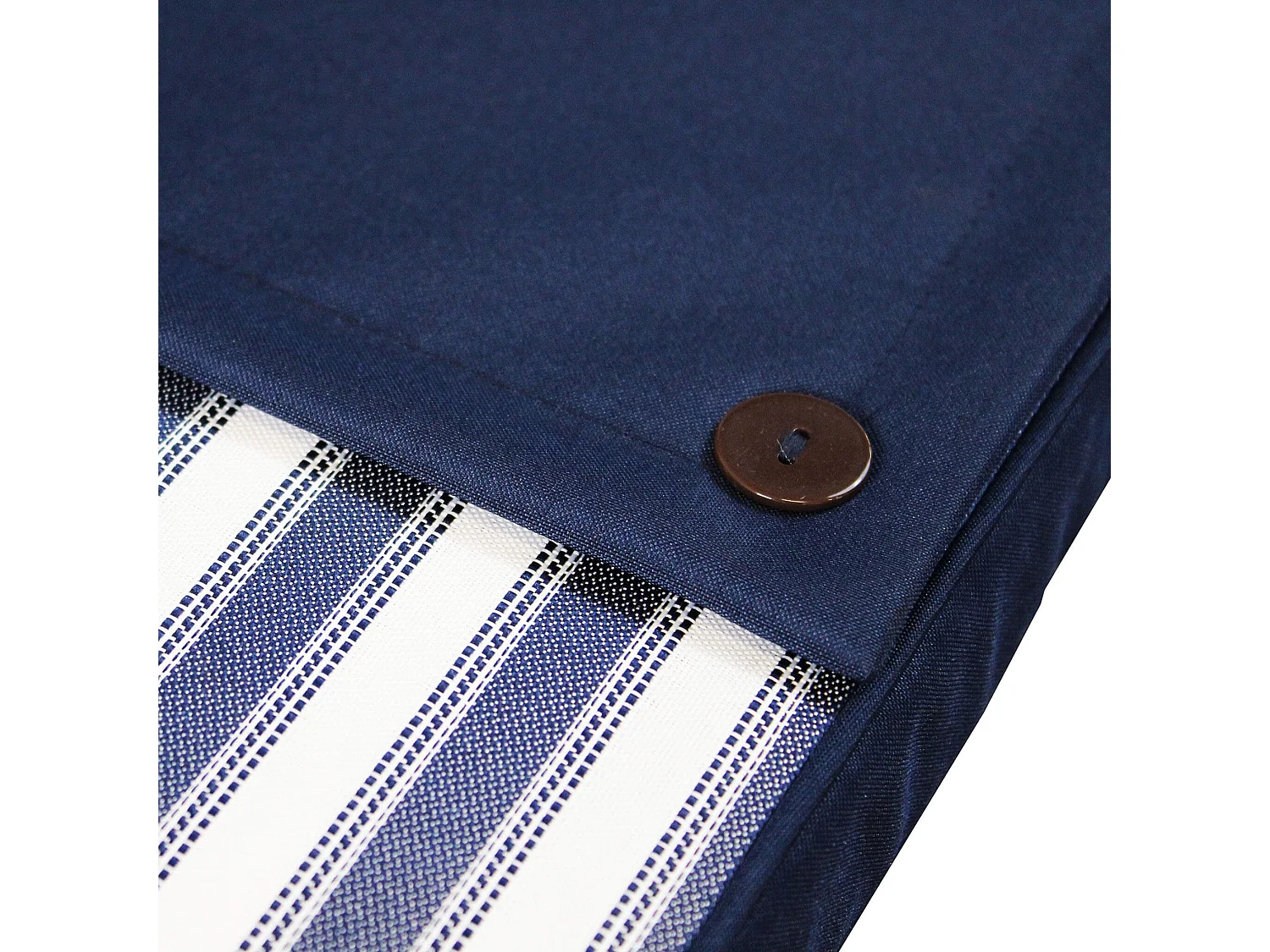 MilaniHome.it - Cuscino in poliestere sfoderabile e idrorepellente di design per esterno giardino cm 45 l x 150 p x 4 hdi coloreBlu