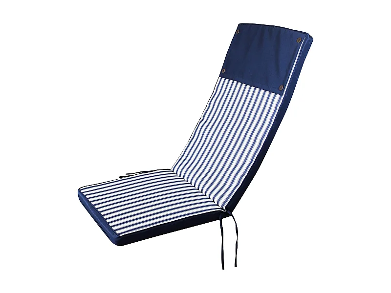 MilaniHome.it - Cuscino in poliestere sfoderabile e idrorepellente di design per esterno giardino cm 45 l x 150 p x 4 hdi coloreBlu