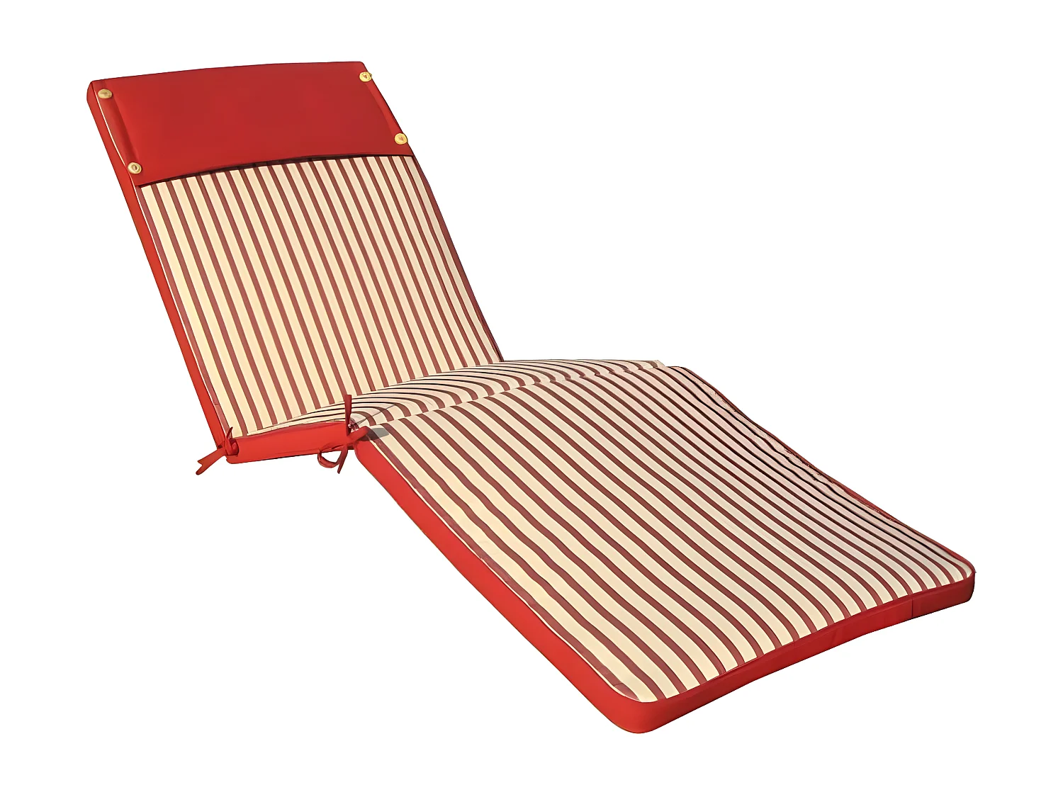 MilaniHome.it - Cuscino in poliestere sfoderabile e idrorepellente di design per esterno giardino cm 59 l x 194,5 p x 4 hdi coloreRosso