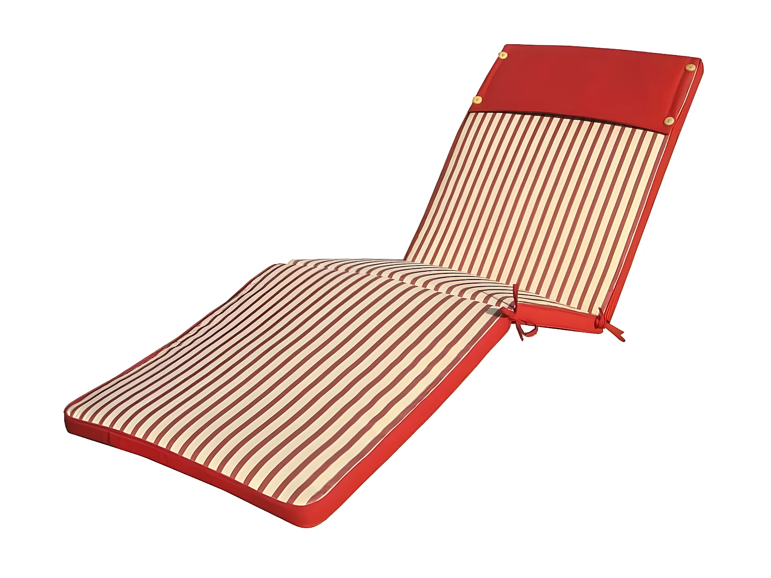 MilaniHome.it - Cuscino in poliestere sfoderabile e idrorepellente di design per esterno giardino cm 59 l x 194,5 p x 4 hdi coloreRosso