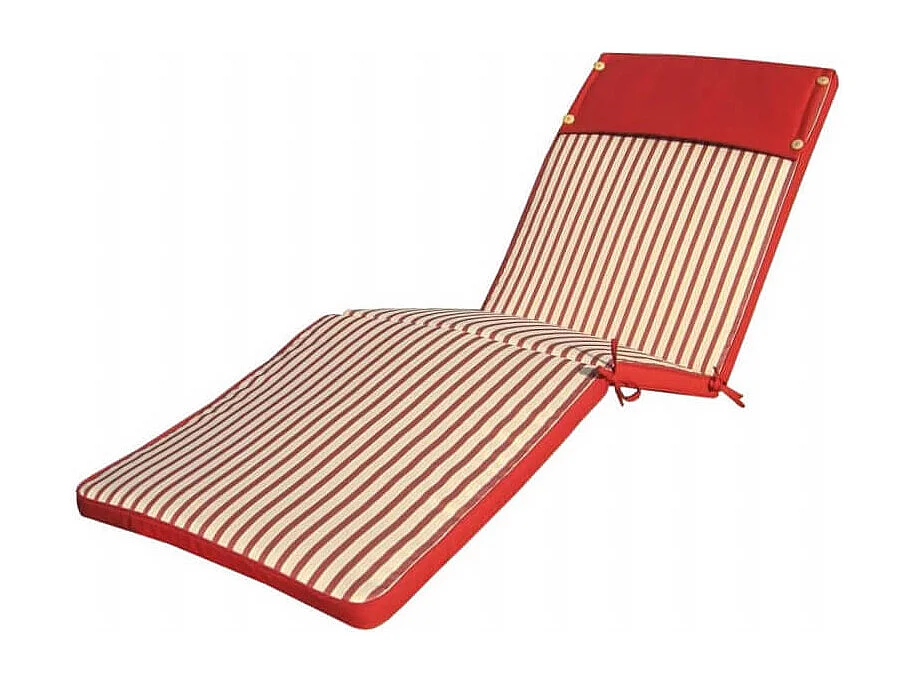 MilaniHome.it - Cuscino in poliestere sfoderabile e idrorepellente di design per esterno giardino cm 59 l x 194,5 p x 4 hdi coloreRosso