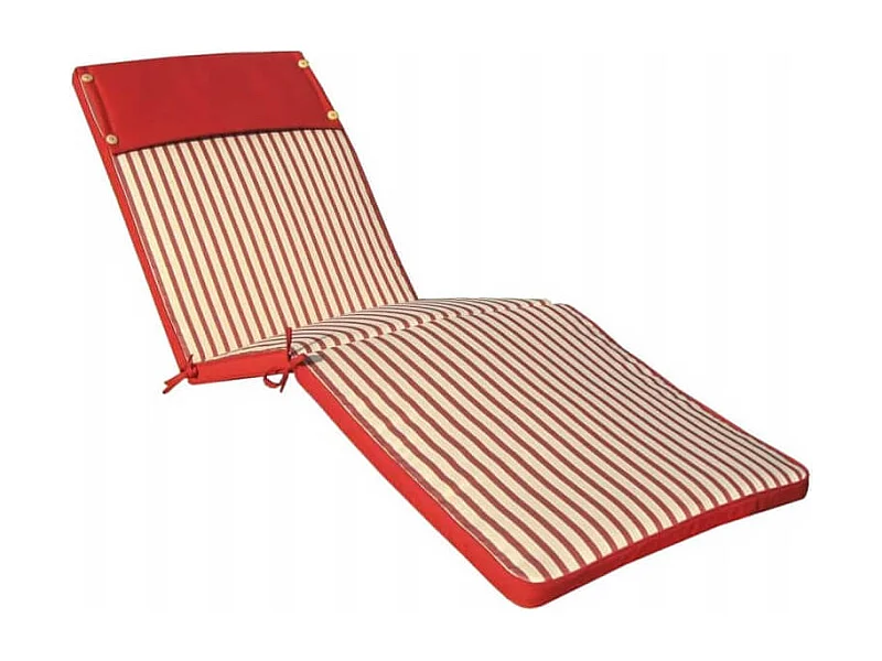 MilaniHome.it - Cuscino in poliestere sfoderabile e idrorepellente di design per esterno giardino cm 59 l x 194,5 p x 4 hdi coloreRosso