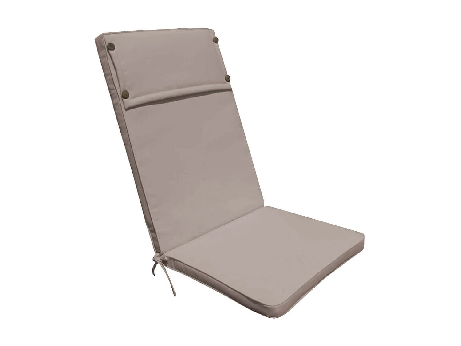 MilaniHome.it - Cuscino in poliestere sfoderabile e idrorepellente di design per esterno giardino cm 45 l x 150 p x 4 hdi coloreTortora