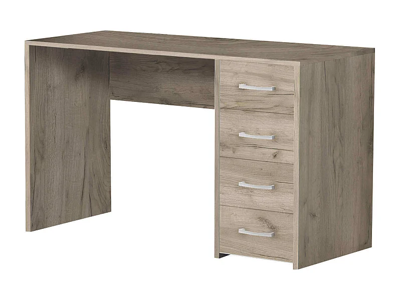 MilaniHome.it - scrivania di design per studio con cassetti 120x50x70 hdi coloreRovere grigio
