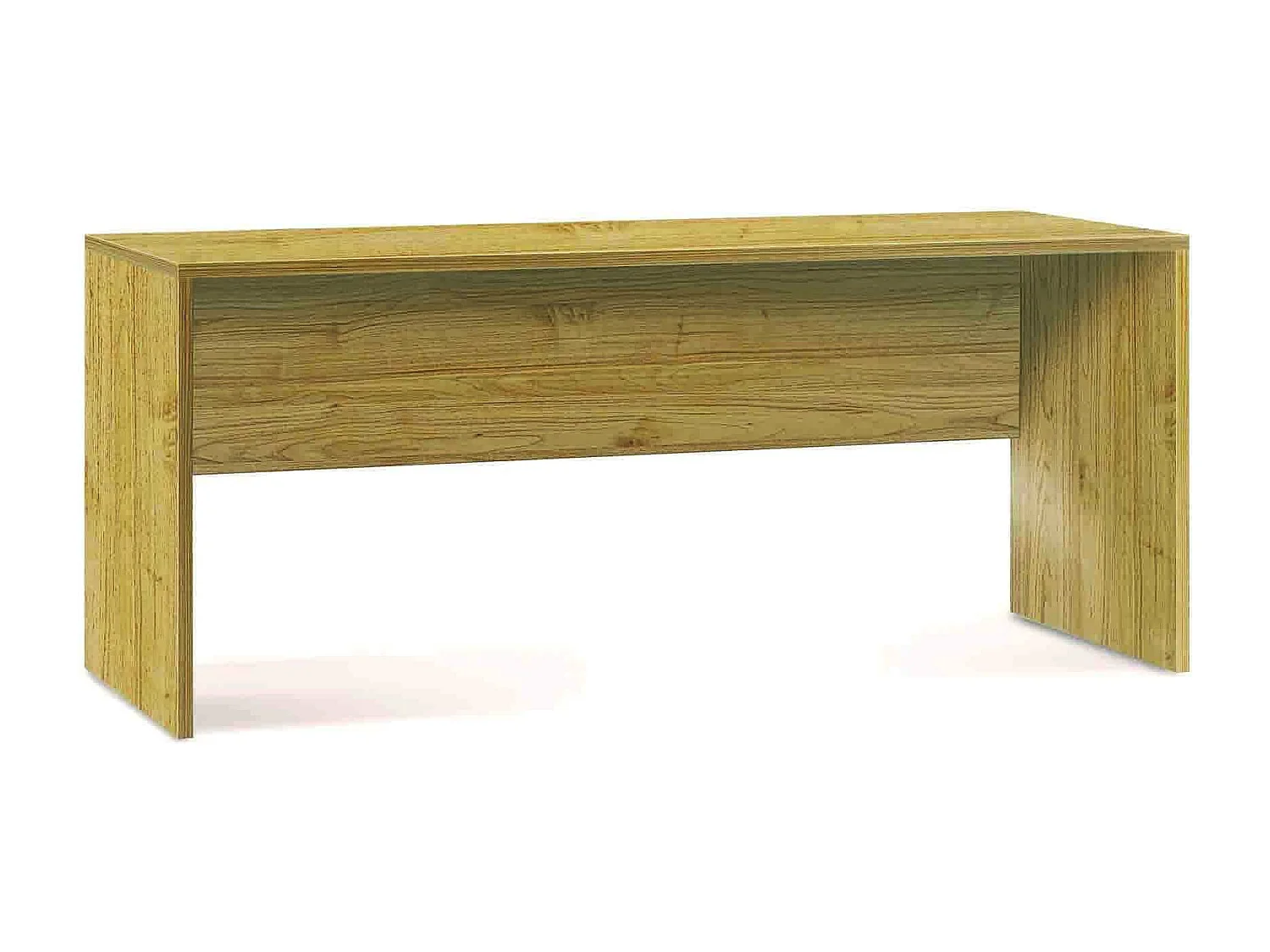 MilaniHome.it - scrivania moderna 180 cm di design moderno cm 180 l x 69 p x 76 hdi coloreRovere Chiaro