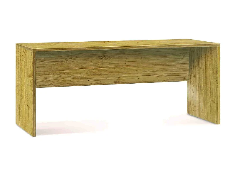 MilaniHome.it - scrivania moderna 180 cm di design moderno cm 180 l x 69 p x 76 hdi coloreRovere Chiaro