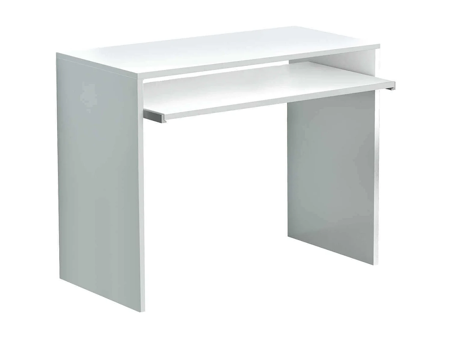 MilaniHome.it - scrivania di design per studio con porta tastiera 90x45x74 hdi coloreBianco