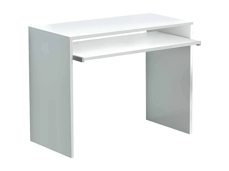 MilaniHome.it - scrivania di design per studio con porta tastiera 90x45x74 hdi coloreBianco