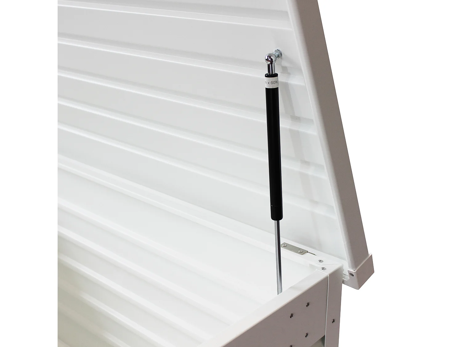 MilaniHome.it - baule da giardino in alluminio di design per esterno giardino cm 130 l x 61 p x 63 hdi coloreBianco