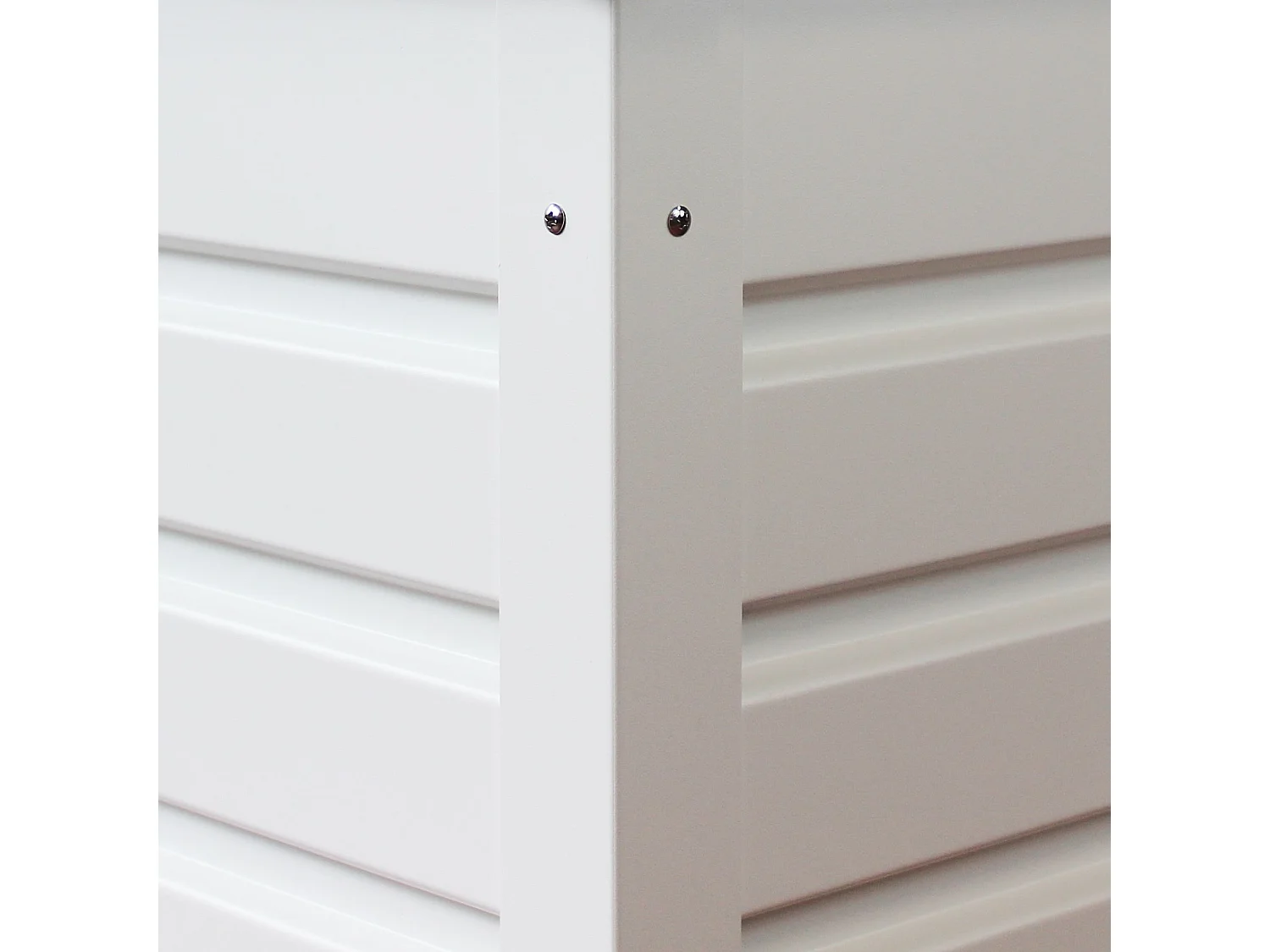 MilaniHome.it - baule da giardino in alluminio di design per esterno giardino cm 130 l x 61 p x 63 hdi coloreBianco