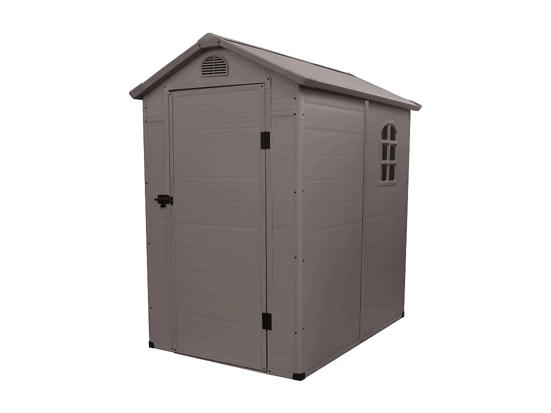 MilaniHome.it - casetta in resina da giardino porta attrezzi cm 134x192x204 hdi coloreMarrone