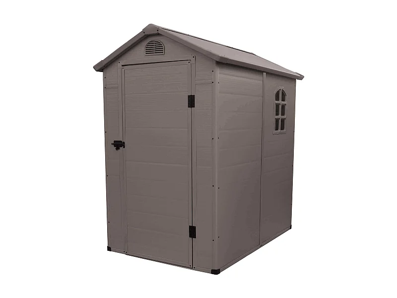 MilaniHome.it - casetta in resina da giardino porta attrezzi cm 134x192x204 hdi coloreMarrone