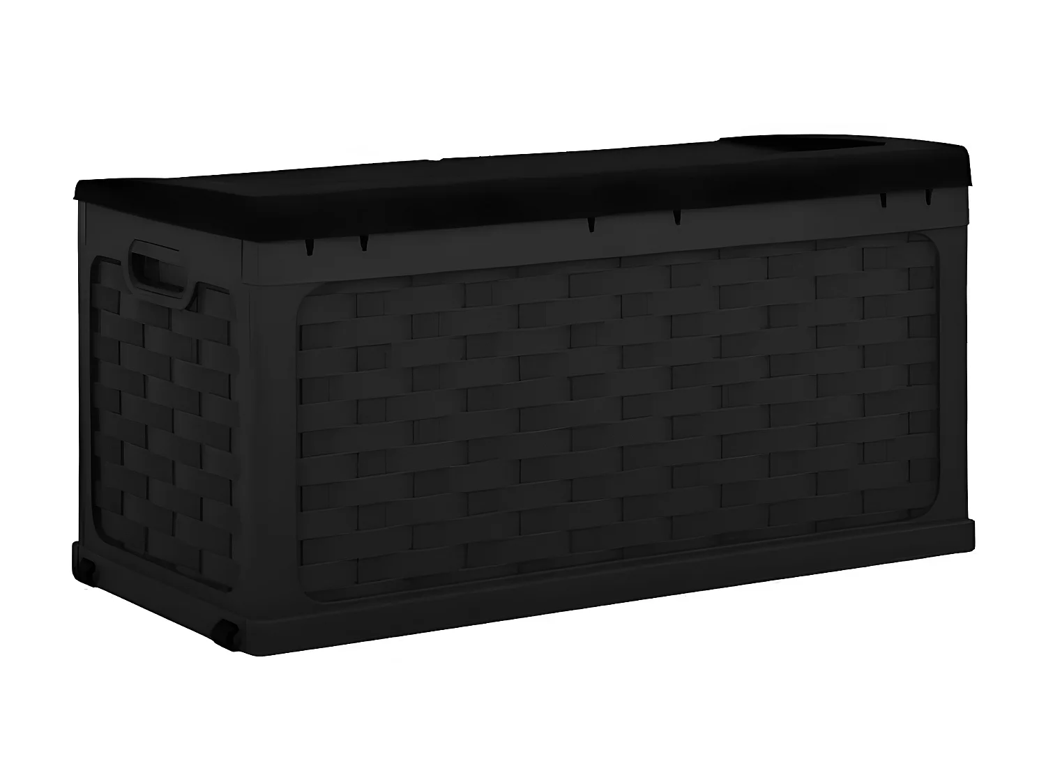 MilaniHome.it - Cassapanca baule per giardino esterno in plastica porta giochi contenitore portatutto, Dimensioni: cm 116x56x58 hdi coloreAntracite