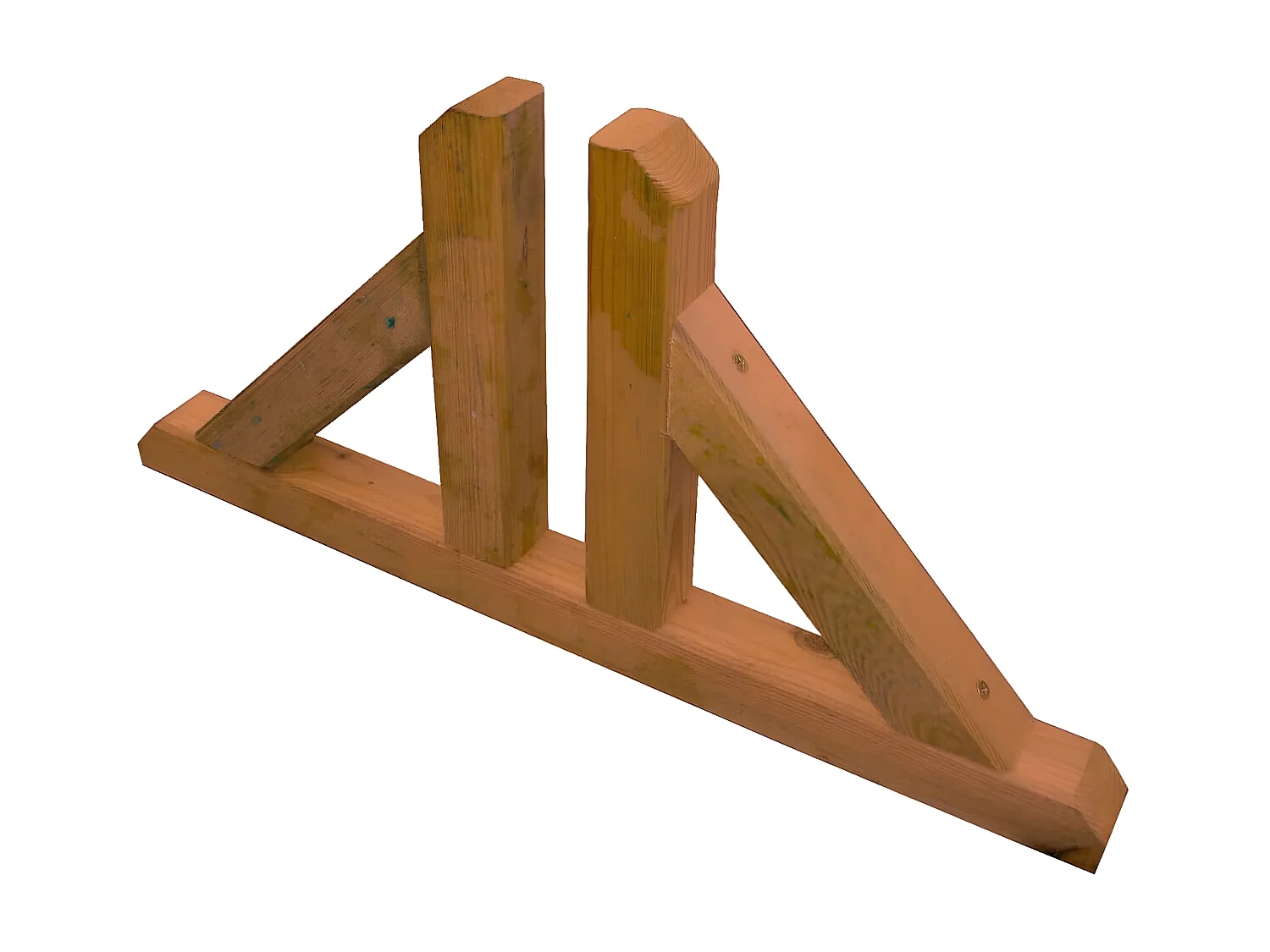 MilaniHome.it - Piedino Doppio Sostegno Griglia 60x4,5x30di coloreMarrone