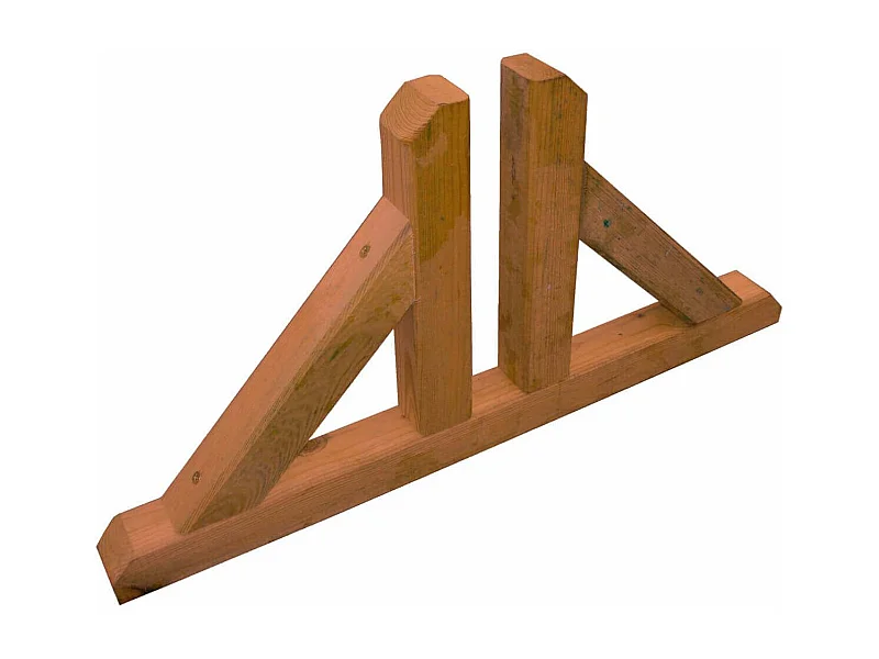 MilaniHome.it - Piedino Doppio Sostegno Griglia 60x4,5x30di coloreMarrone