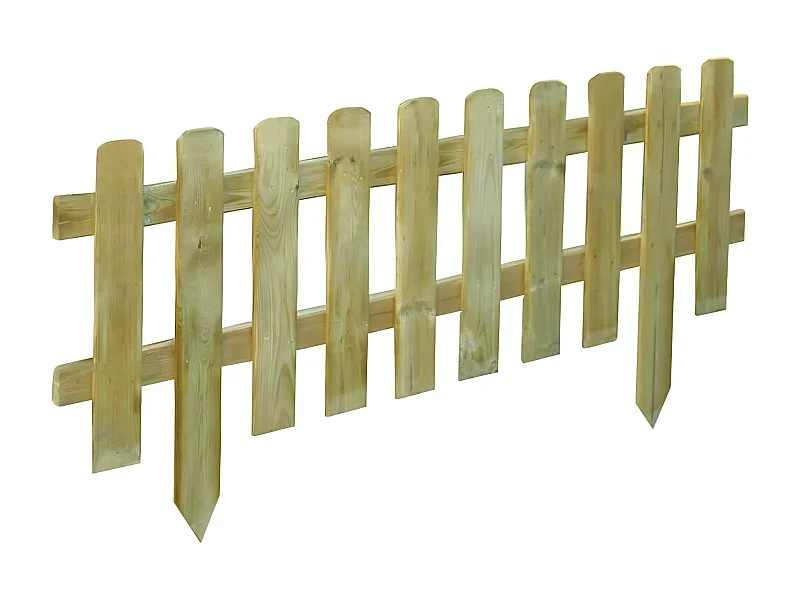 MilaniHome.it - Recinto Inglese Da Giardino In Legno Di Pino Impregnato In Autoclave 110x3,2x28/45di coloreMarrone