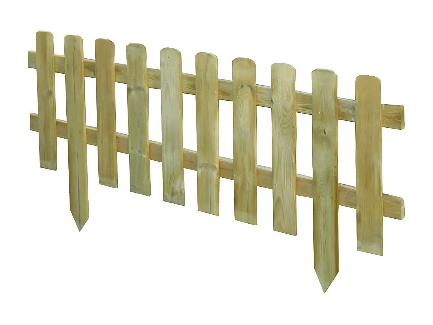 MilaniHome.it - Recinto Inglese Da Giardino In Legno Di Pino Impregnato In Autoclave 110x3,2x28/45di coloreMarrone