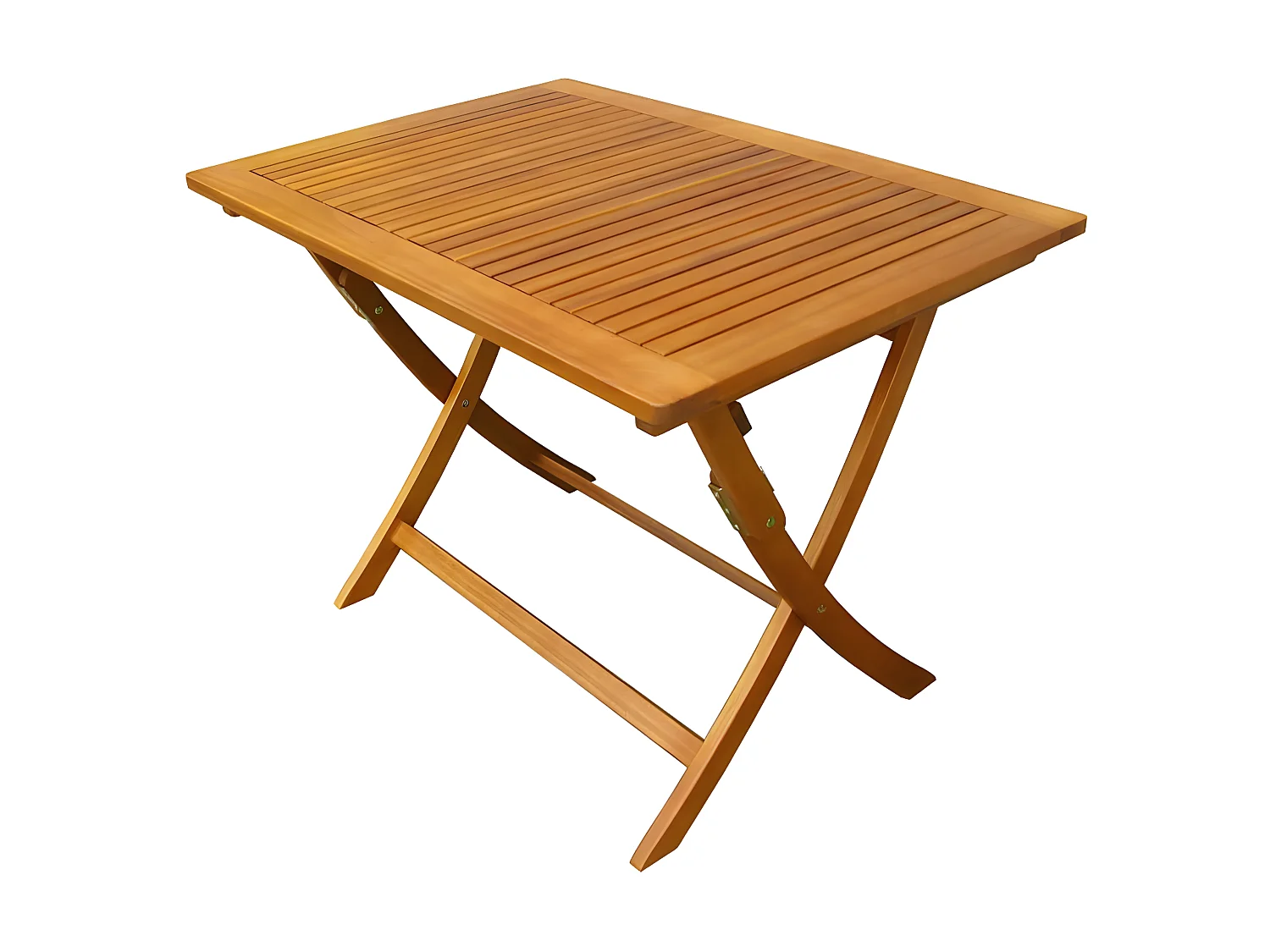 MilaniHome.it - Tavolo Rettangolare Pieghevole In Legno Di Acacia 100x70 Per Esterno Giardino Portico Ristorante Bar Hotel Albergo Agriturismodi coloreMarrone