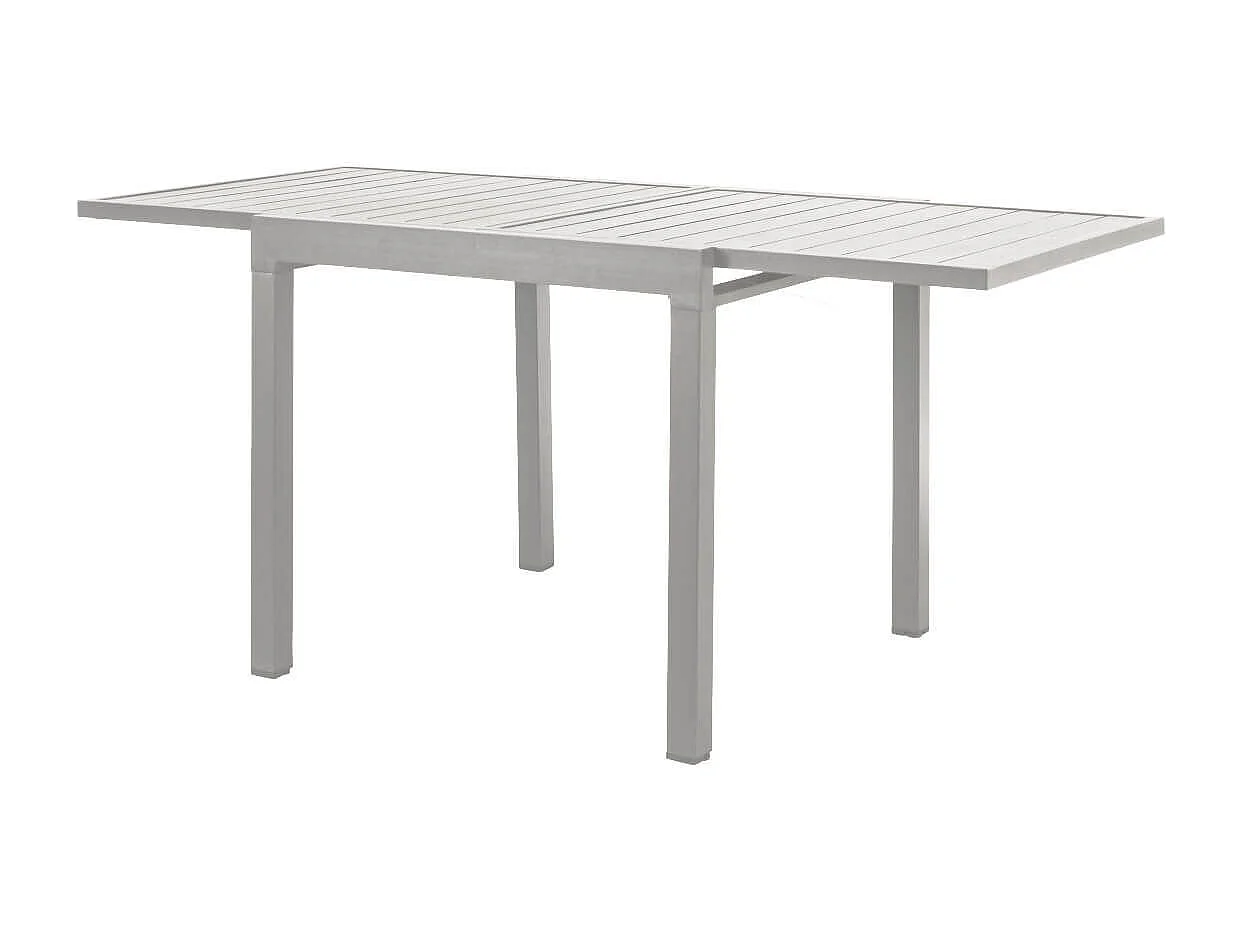 MilaniHome.it - Tavolo Rettangolare Allungabile In Alluminio Da Esterno Giardino, Per Ristorante Albergo Di Design, Cm 90/180x90x75 H Colore Tortoradi coloreTortora