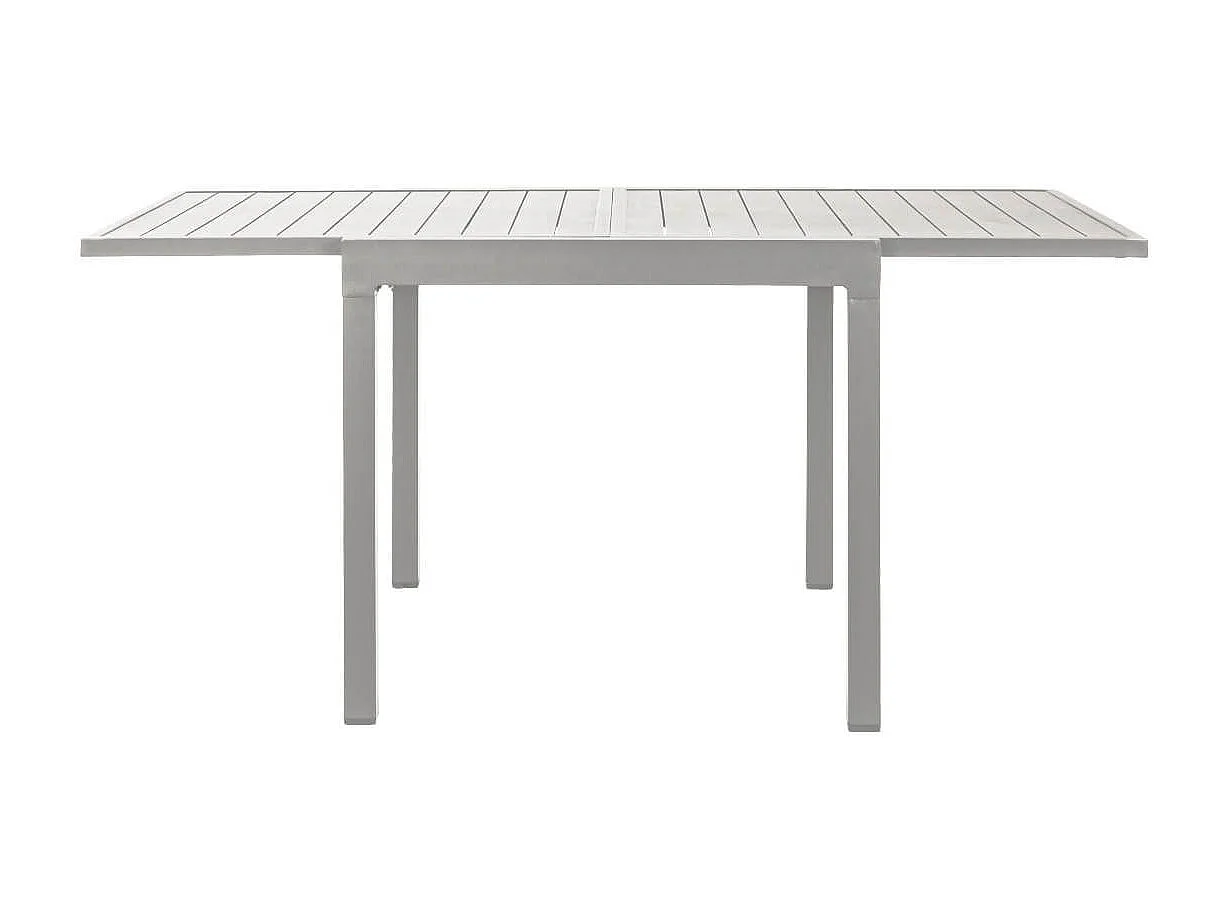 MilaniHome.it - Tavolo Rettangolare Allungabile In Alluminio Da Esterno Giardino, Per Ristorante Albergo Di Design, Cm 90/180x90x75 H Colore Tortoradi coloreTortora