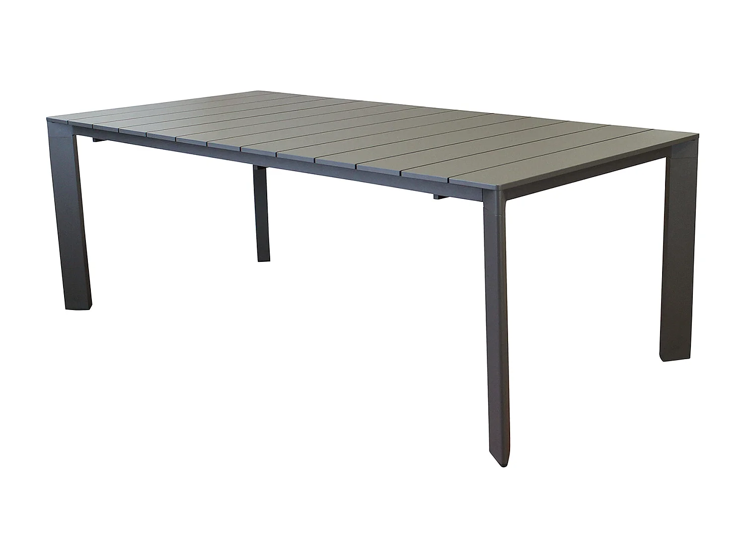 MilaniHome.it - tavolo da giardino in alluminio allungabile 165/215X85 di design per esterno giardino di coloreTaupe