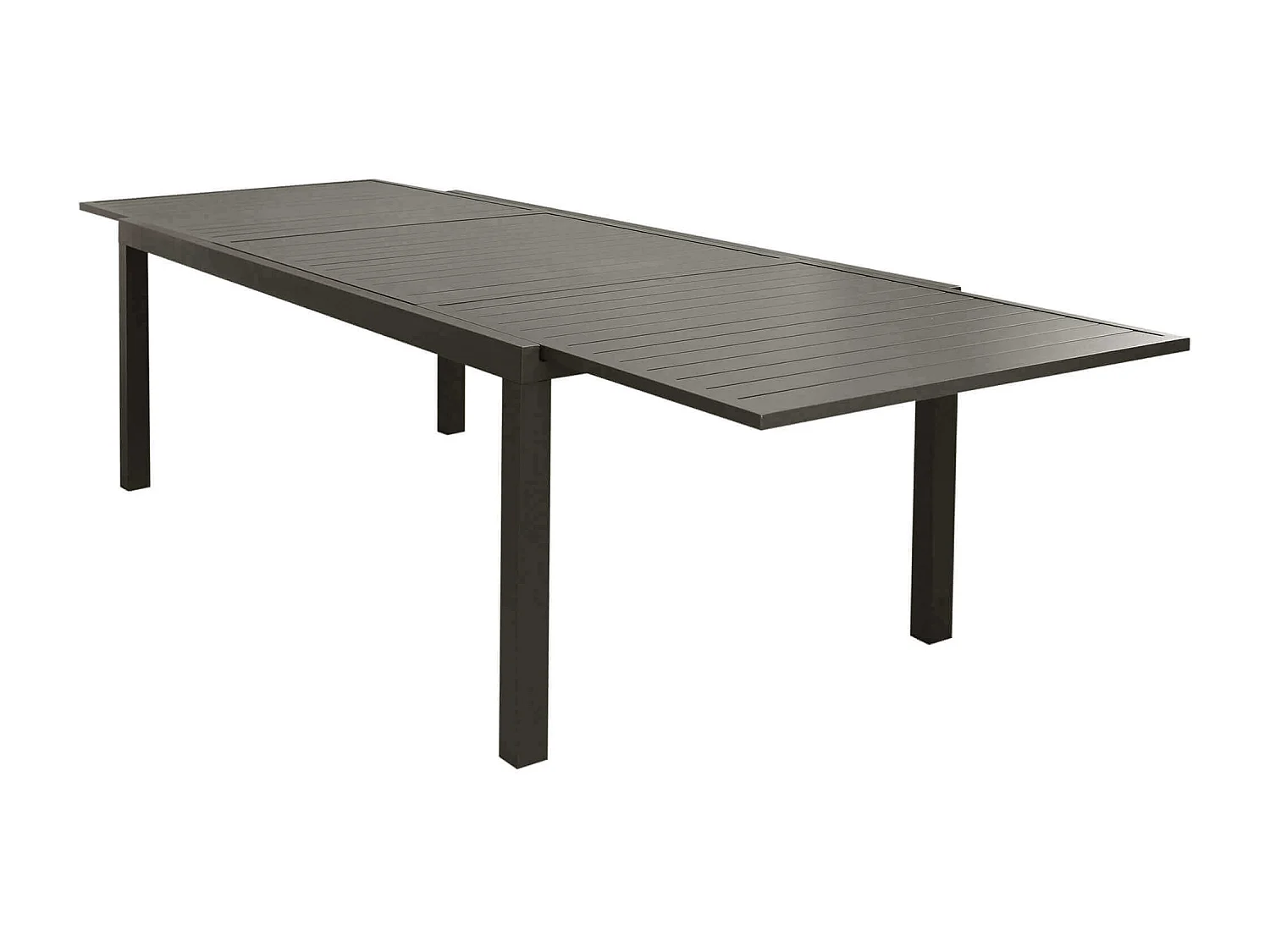 MilaniHome.it - Tavolo Rettangolare Allungabile In Alluminio Taupe 200/300x100 Da Esterno Giardino, Per Ristorante Agriturismo Albergo Hoteldi coloreTaupe