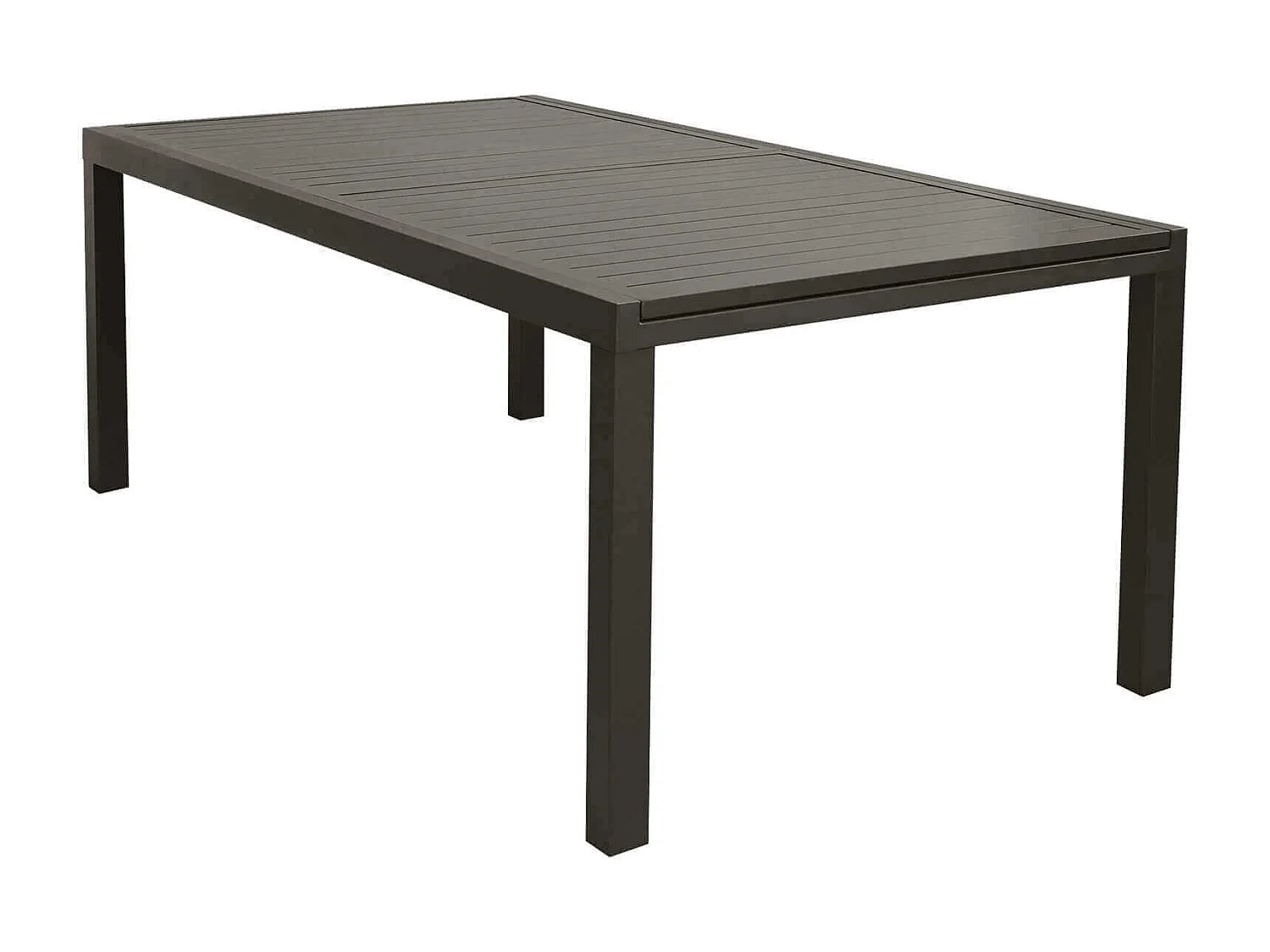 MilaniHome.it - Tavolo Rettangolare Allungabile In Alluminio Taupe 200/300x100 Da Esterno Giardino, Per Ristorante Agriturismo Albergo Hoteldi coloreTaupe