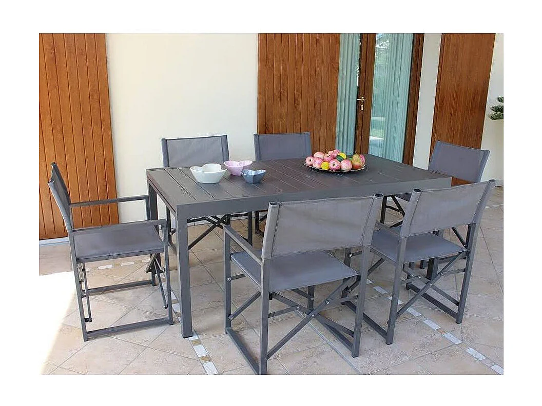 MilaniHome.it - Tavolo Rettangolare Allungabile In Alluminio Taupe 200/300x100 Da Esterno Giardino, Per Ristorante Agriturismo Albergo Hoteldi coloreTaupe