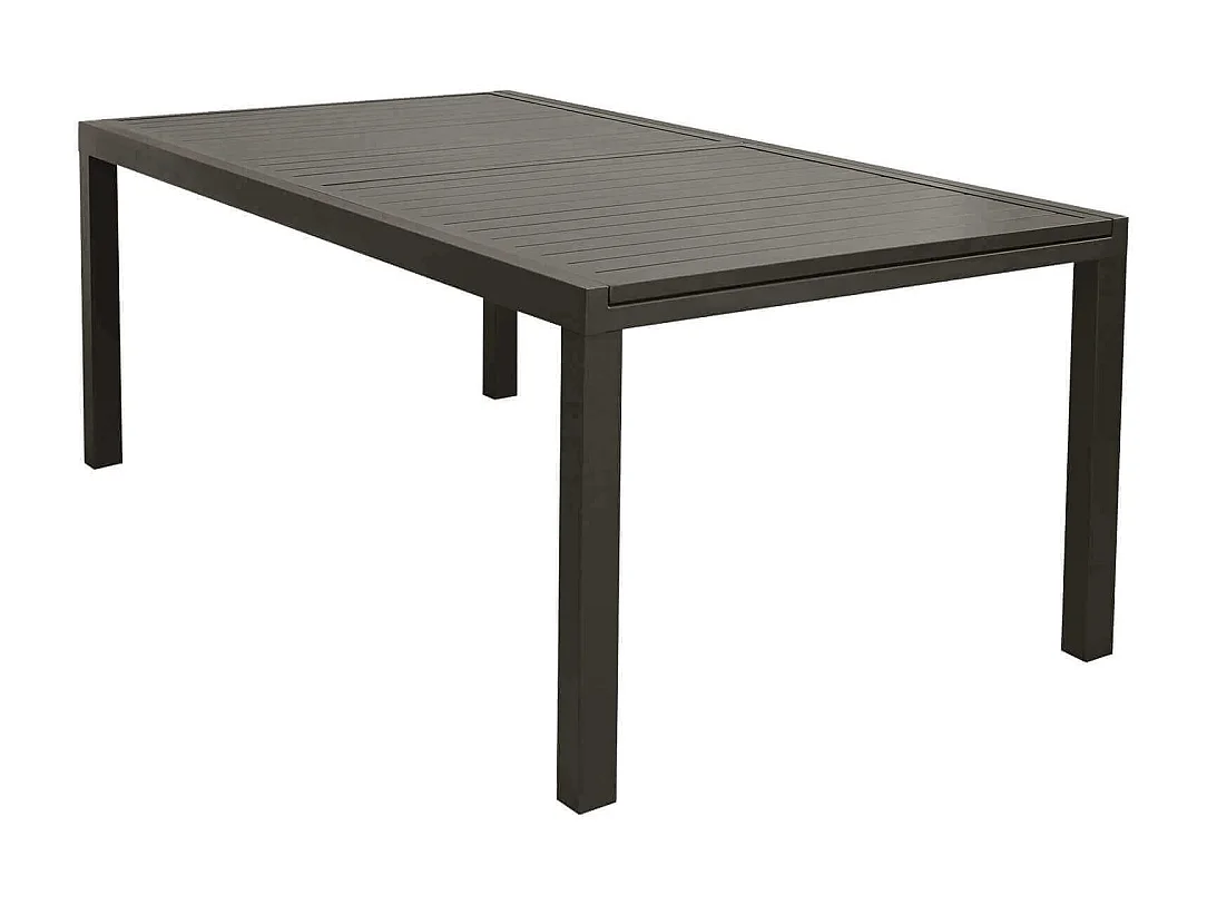 MilaniHome.it - Tavolo Rettangolare Allungabile In Alluminio Taupe 200/300x100 Da Esterno Giardino, Per Ristorante Agriturismo Albergo Hoteldi coloreTaupe