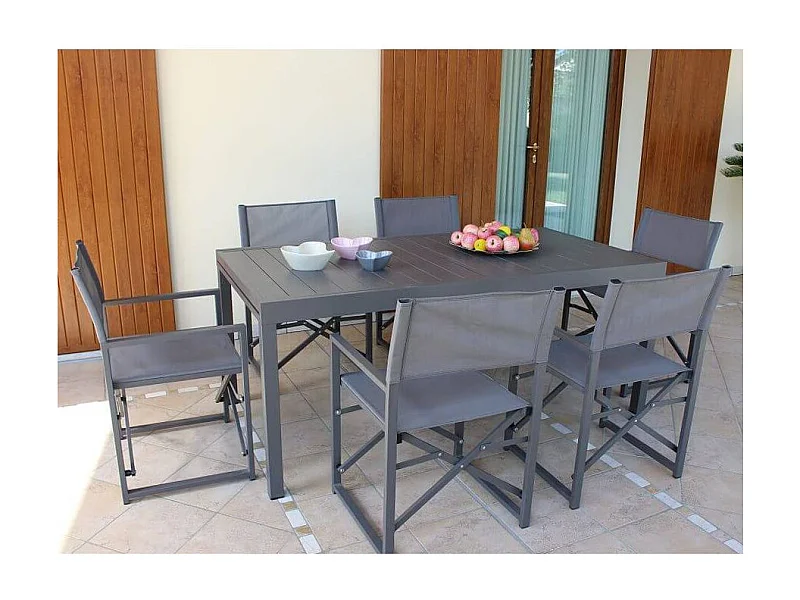 MilaniHome.it - Tavolo Rettangolare Allungabile In Alluminio Taupe 200/300x100 Da Esterno Giardino, Per Ristorante Agriturismo Albergo Hoteldi coloreTaupe