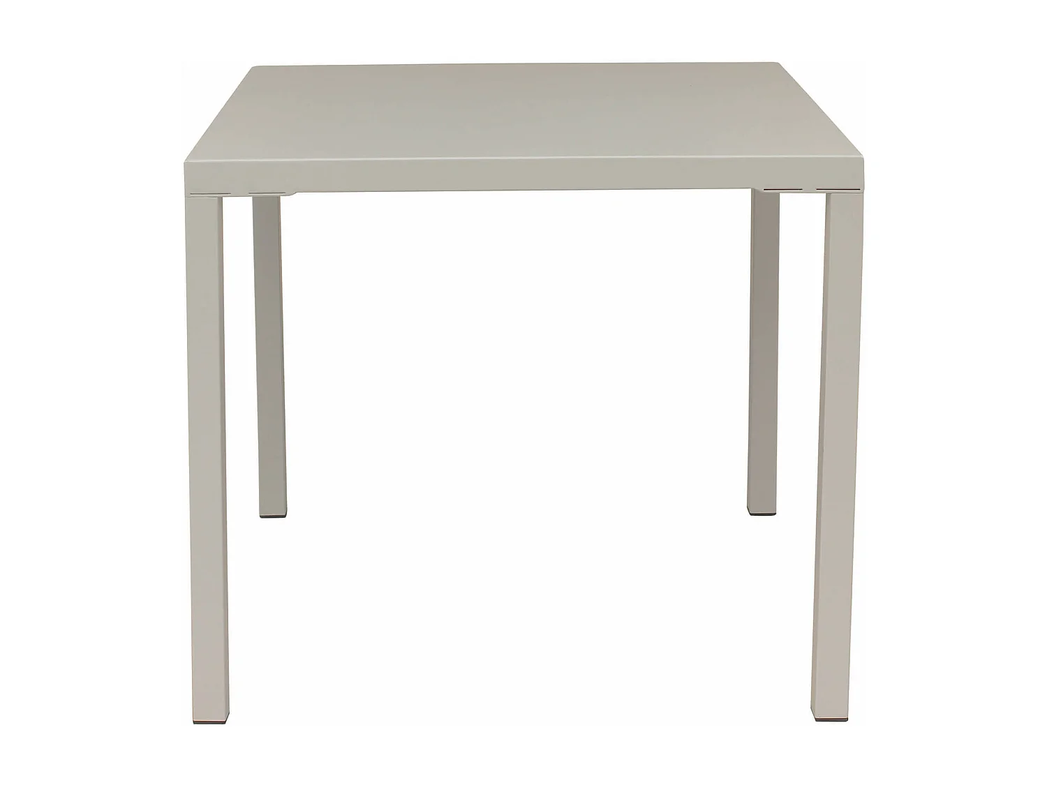 MilaniHome.it - Tavolo Quadrato Fisso In Ferro Tortora 80x80 Per Esterno Giardino, Portico, Ristorante, Gelateria Bar Hotel Albergodi coloreTortora