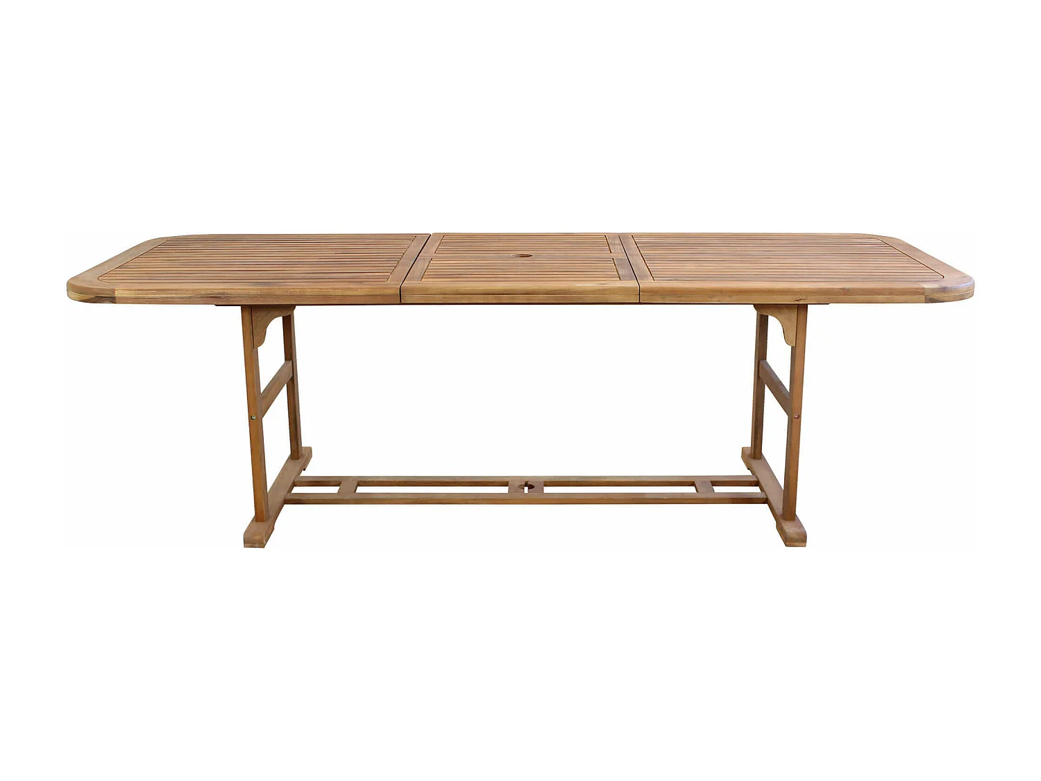 MilaniHome.it - Tavolo Rettangolare Allungabile In Legno Di Acacia 180/240x100 Per Esterno Giardino Portico Ristorante Bar Hotel Albergodi coloreMarrone