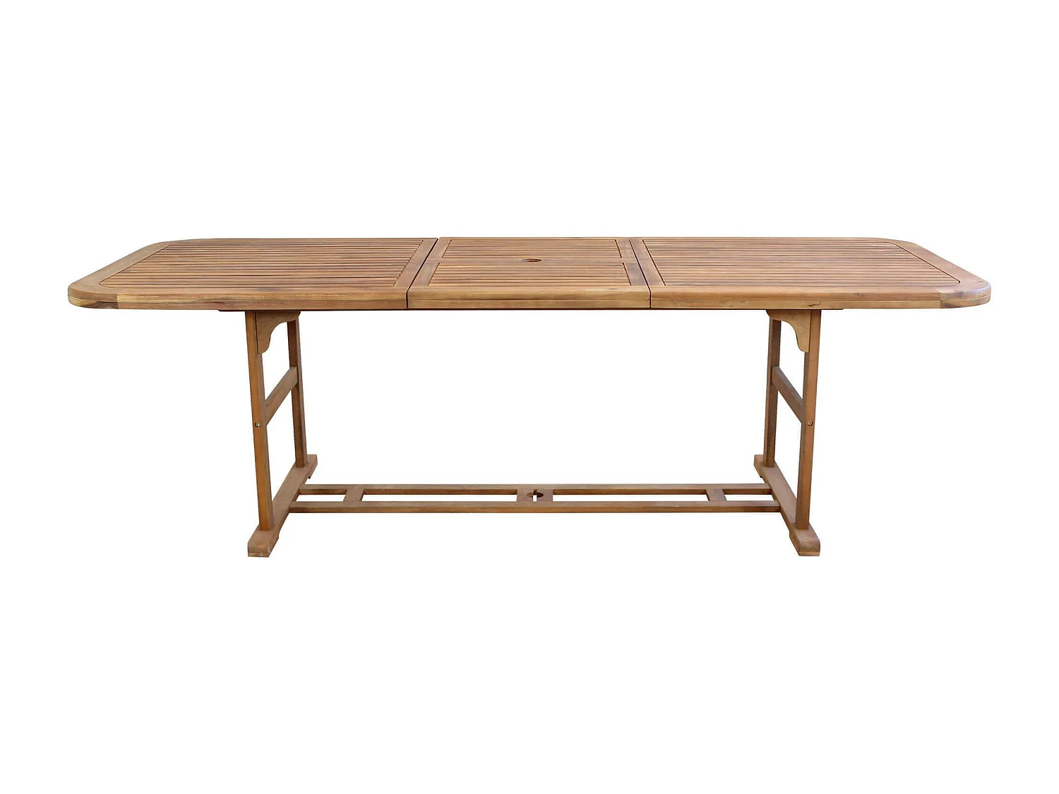 MilaniHome.it - Tavolo Rettangolare Allungabile In Legno Di Acacia 180/240x100 Per Esterno Giardino Portico Ristorante Bar Hotel Albergodi coloreMarrone