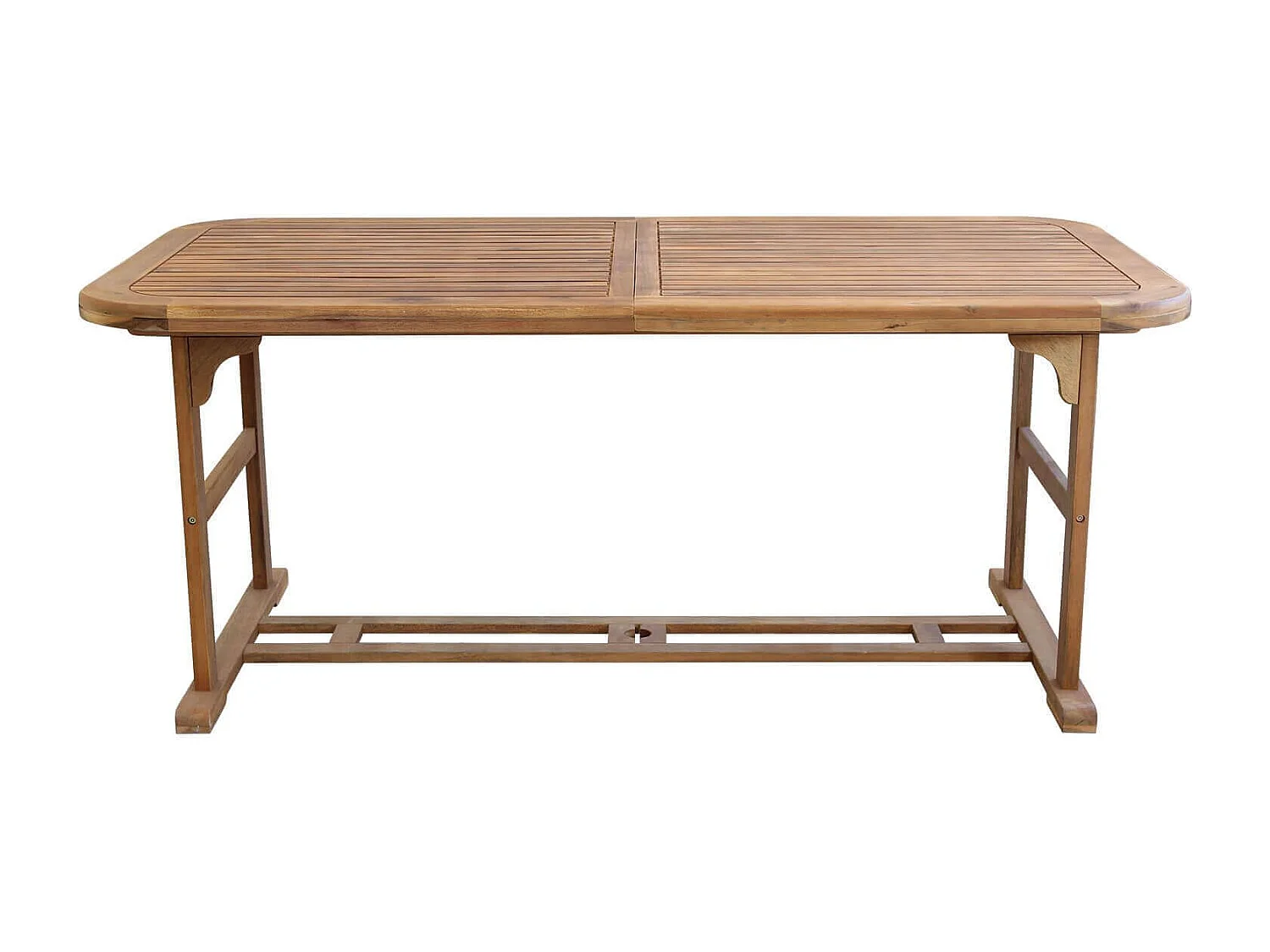 MilaniHome.it - Tavolo Rettangolare Allungabile In Legno Di Acacia 180/240x100 Per Esterno Giardino Portico Ristorante Bar Hotel Albergodi coloreMarrone