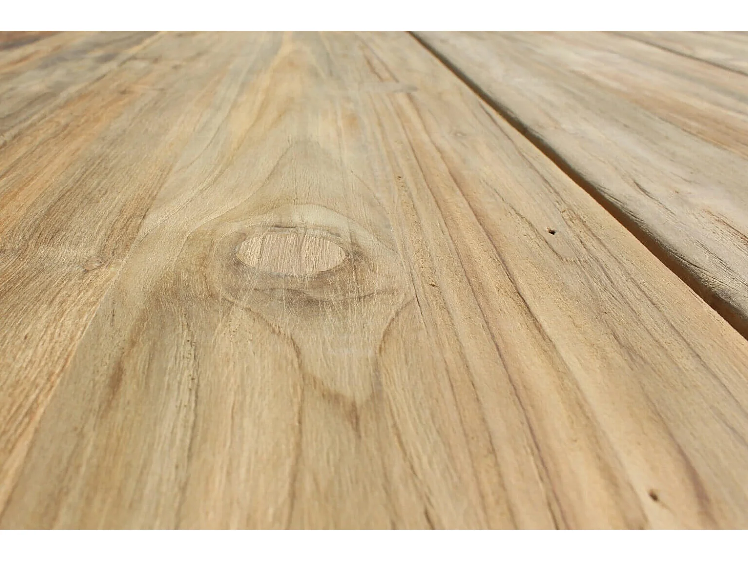 MilaniHome.it - Tavolo Da Giardino In Alluminio E Teak Riciclato 200x100 Colore Bianco,Marronedi coloreBianco