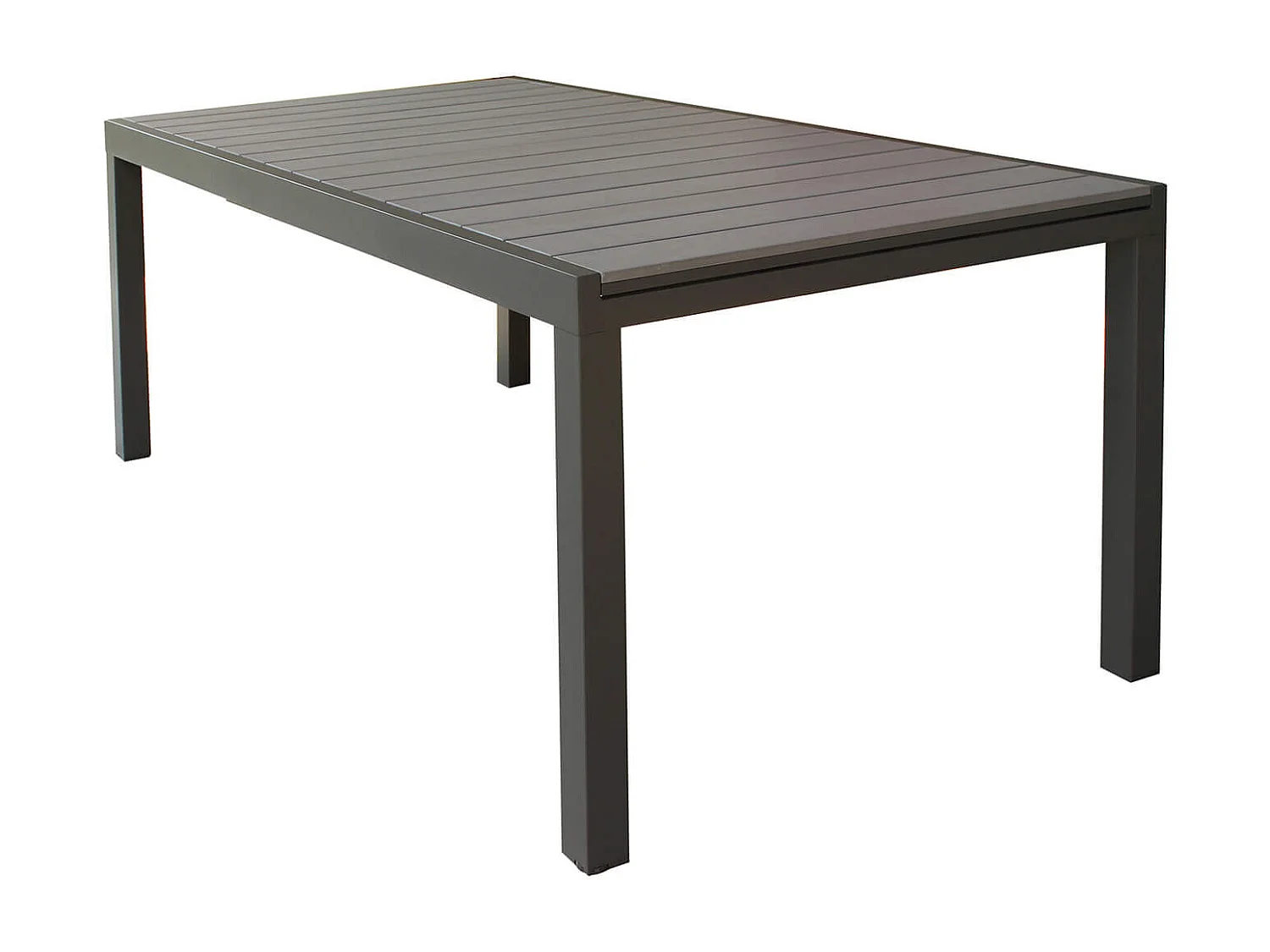 MilaniHome.it - Tavolo Rettangolare Allungabile In Alluminio taupe E Polywood 180/240x100 Da Esterno Giardino, Per Ristorantedi coloreTaupe