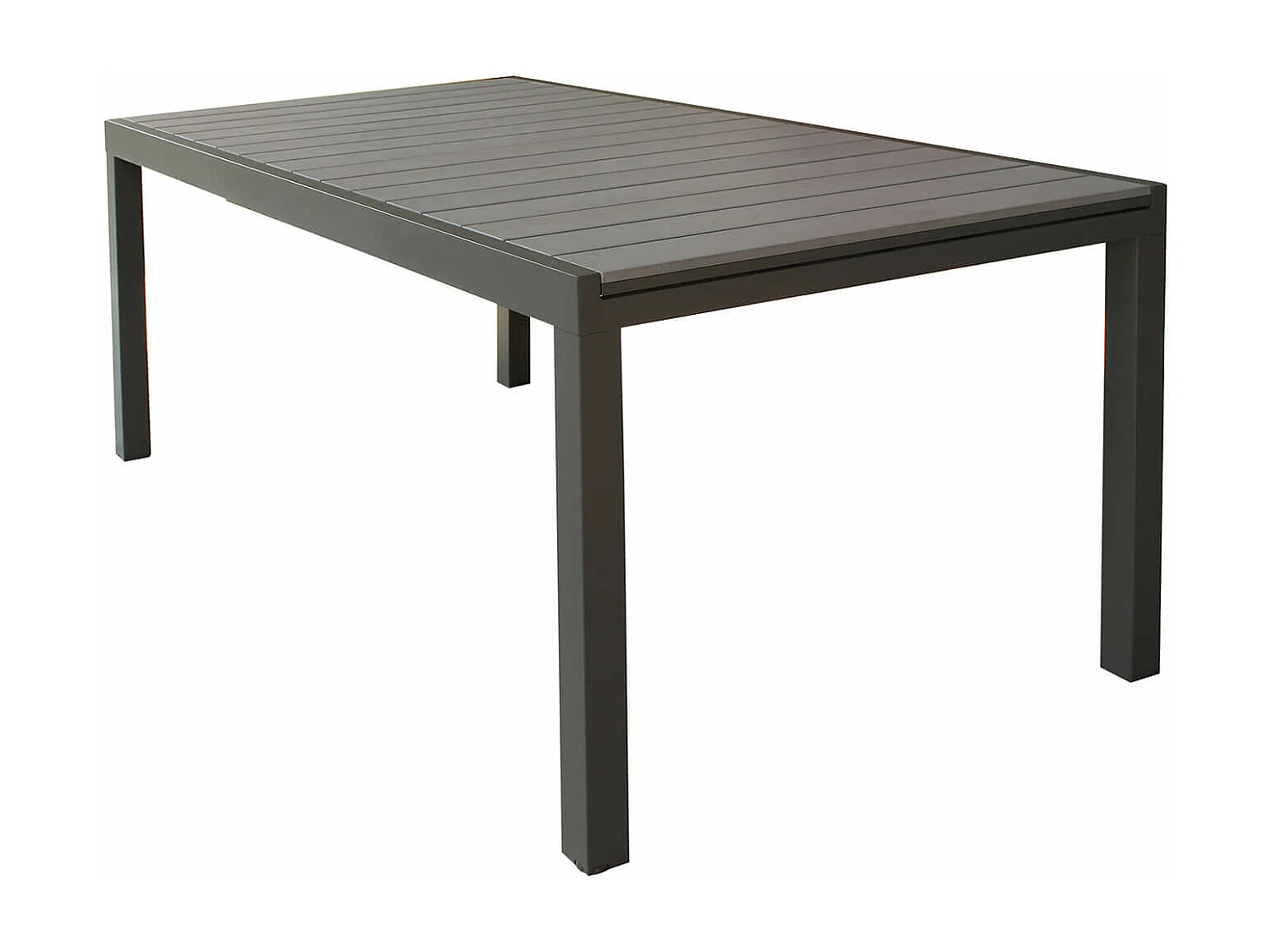 MilaniHome.it - Tavolo Rettangolare Allungabile In Alluminio taupe E Polywood 180/240x100 Da Esterno Giardino, Per Ristorantedi coloreTaupe