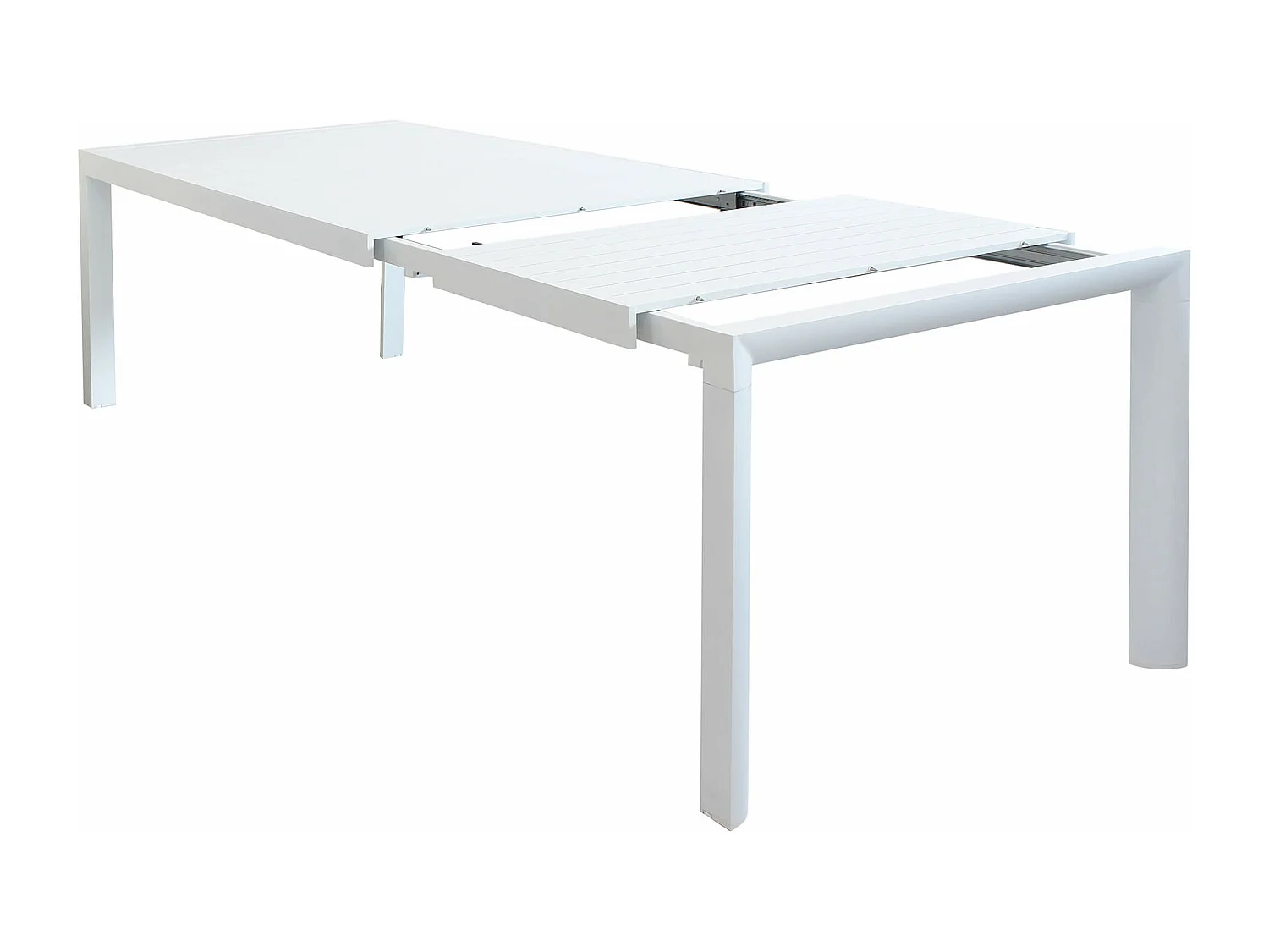 MilaniHome.it - Tavolo Da Giardino Allungabile In Alluminio 160/240x100 Colore Biancodi coloreBianco