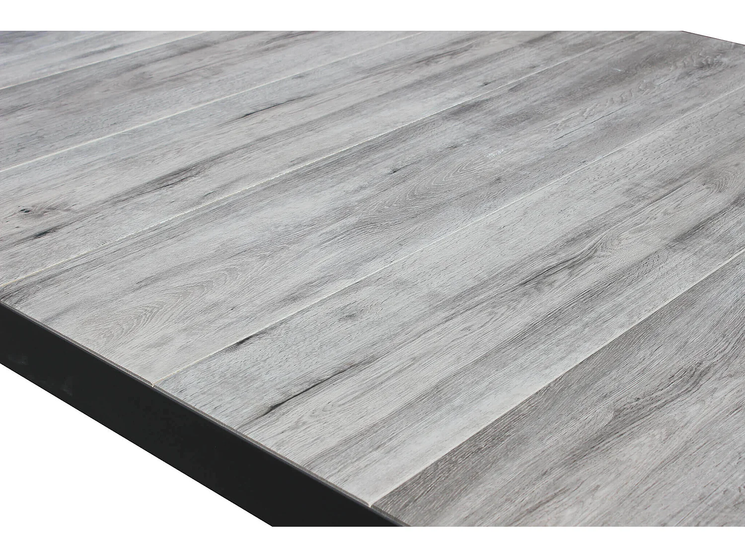 MilaniHome.it - Tavolo da giardino in alluminio e ceramica da esterno con piano in gres ad alta resistenza m 200x100di coloreAntracite