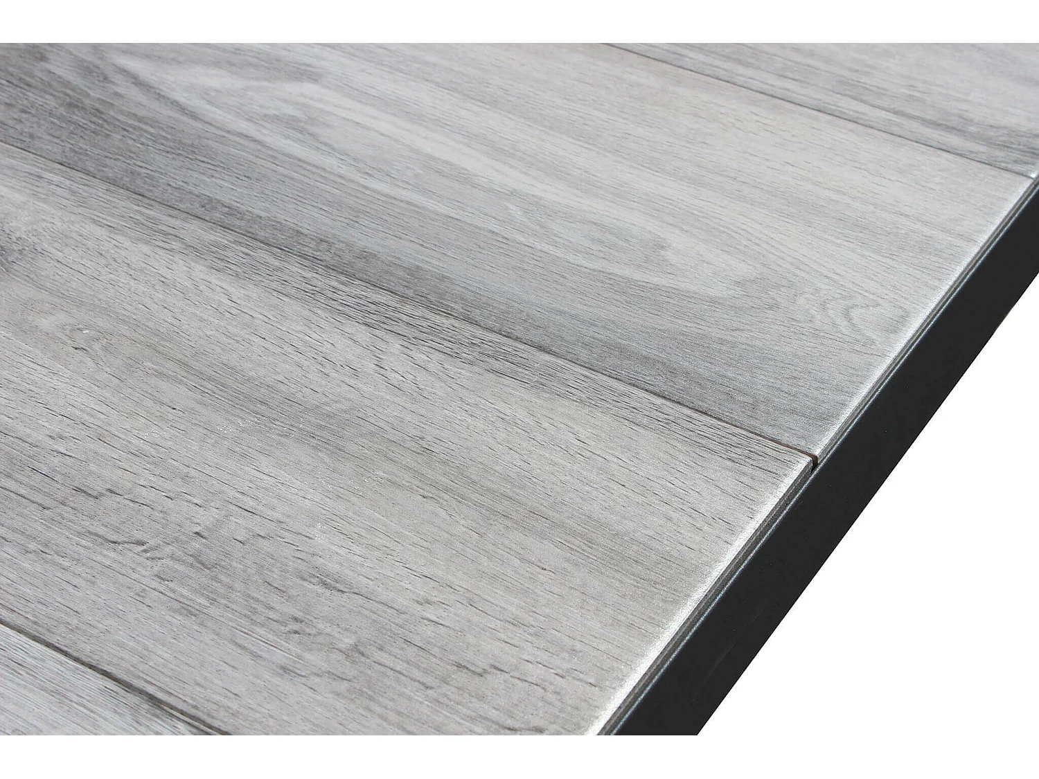 MilaniHome.it - Tavolo da giardino in alluminio e ceramica da esterno con piano in gres ad alta resistenza m 200x100di coloreAntracite